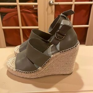 Gray Treasure and Bond wedges/ espadrilles. Size 6.